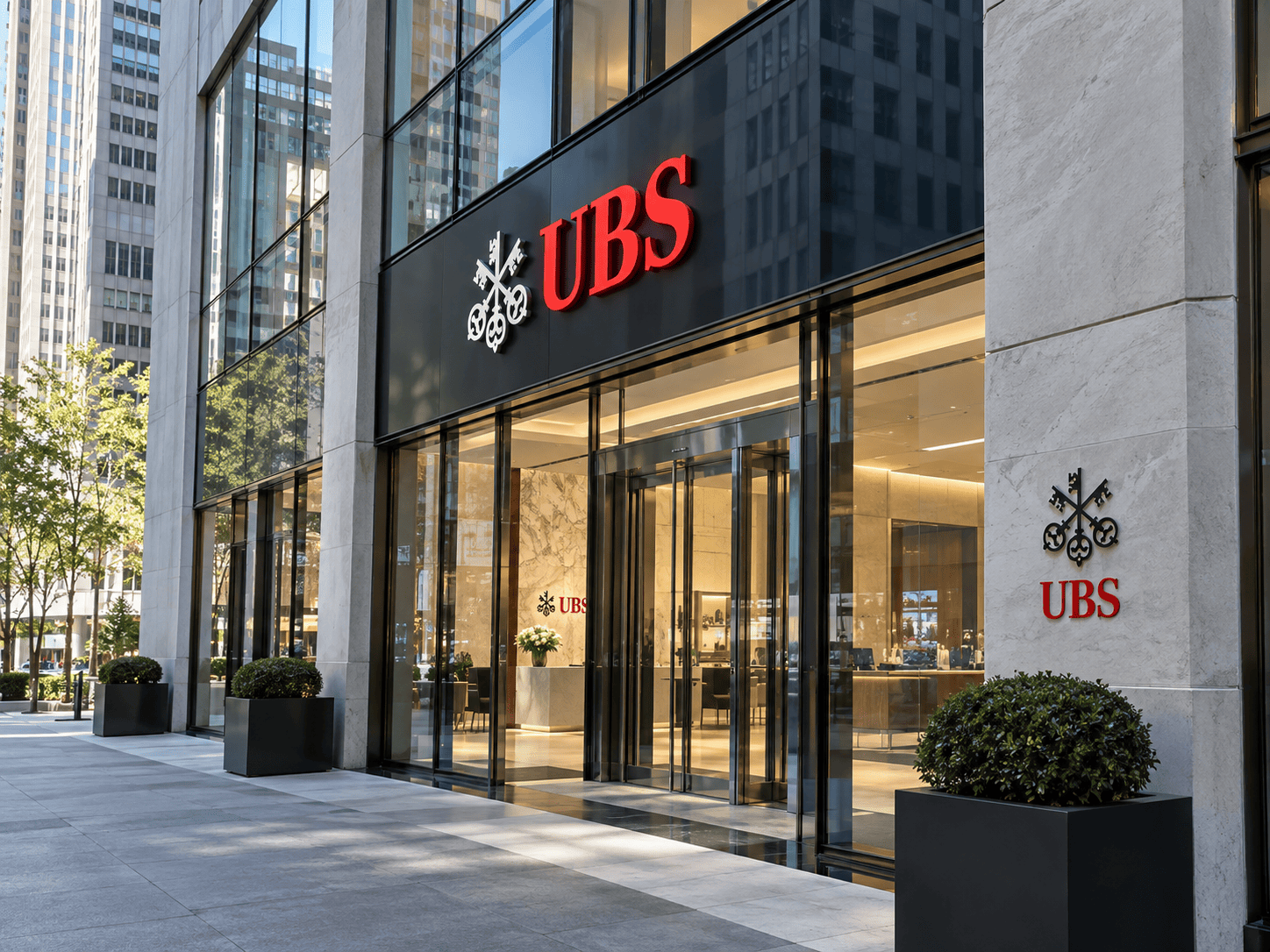 UBS stock forms bearish pennant as Swiss capital rules loom