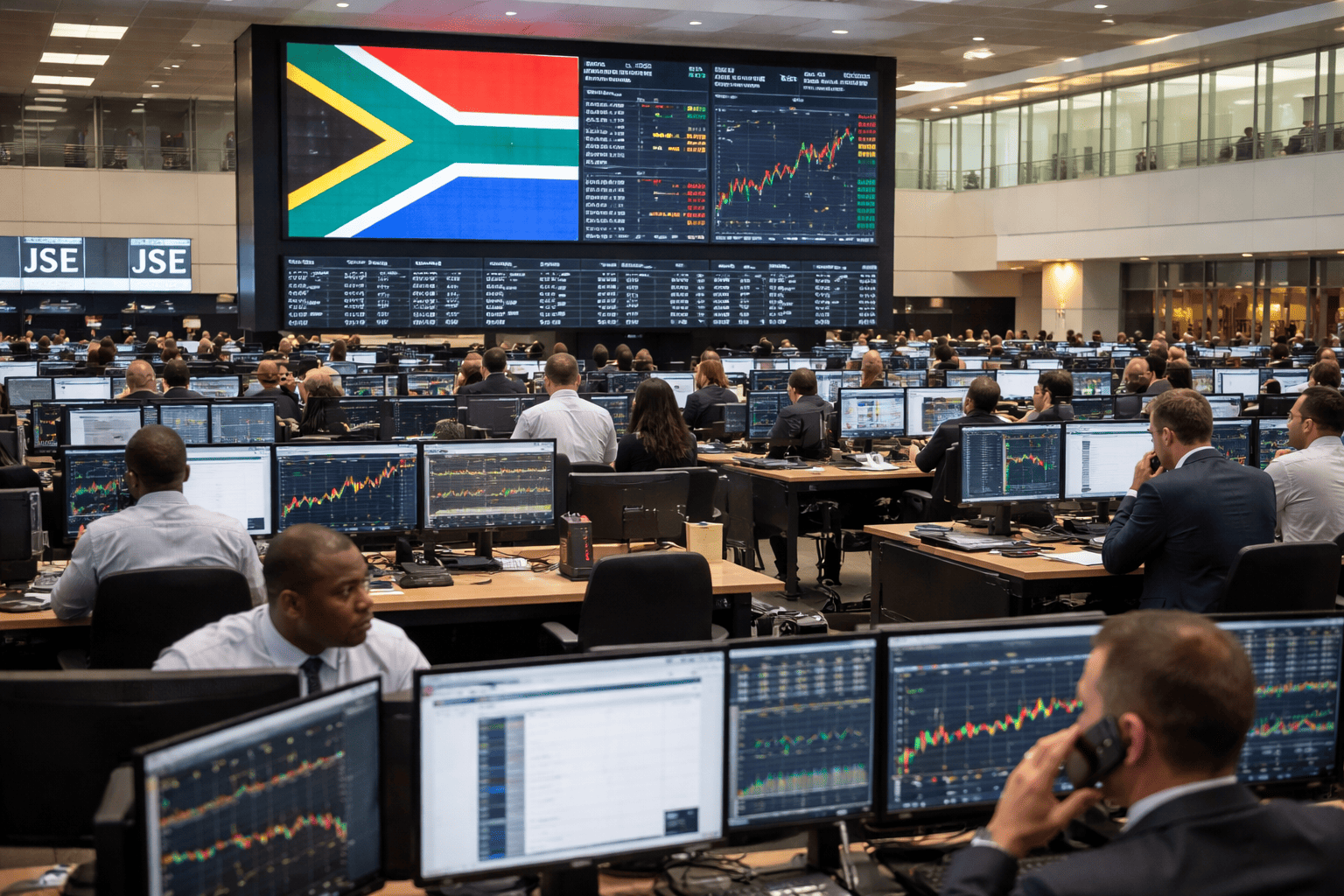 USD/ZAR Approaches 17.25 as JSE All Share Index Posts Worst Monthly Drop Since 2008