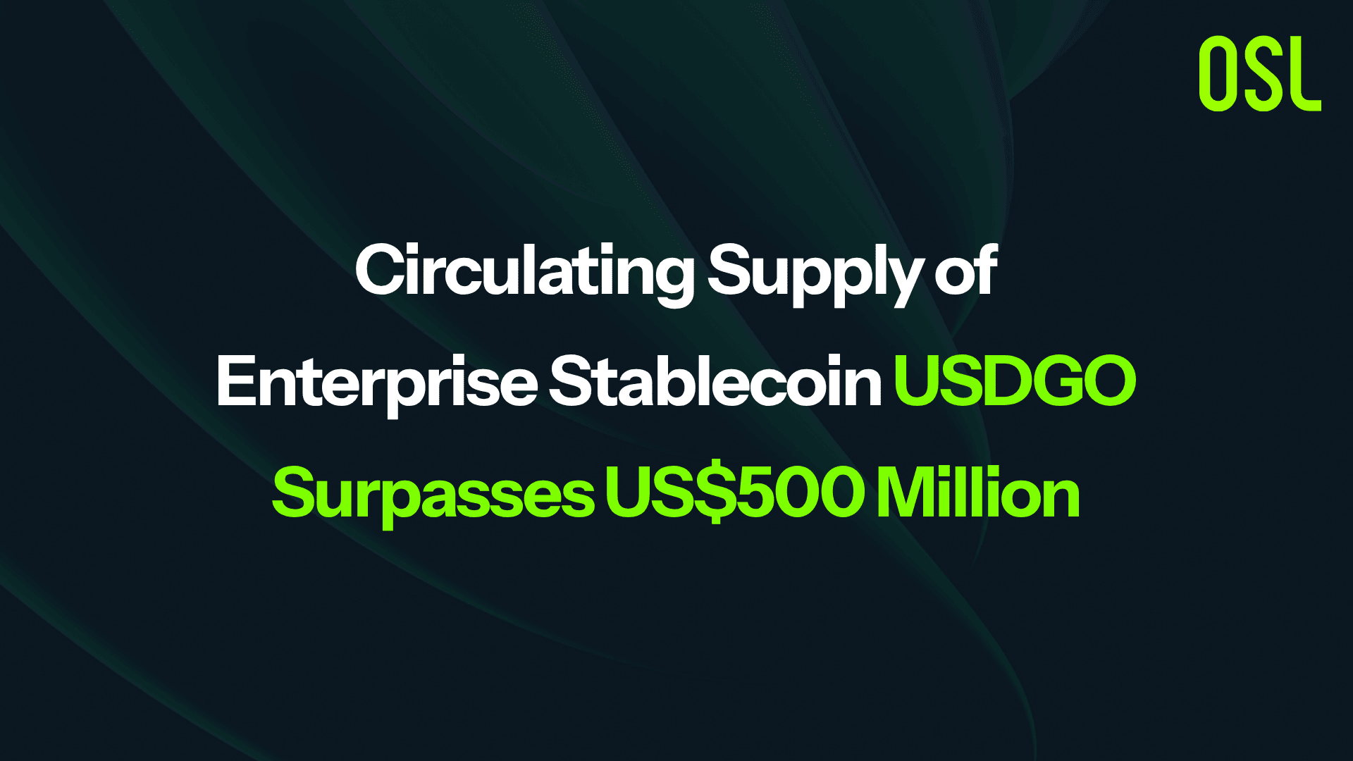 USDGO Stablecoin Circulating Supply Breaches $500M Mark in Four Months