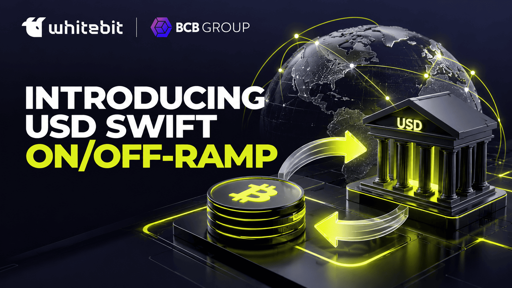 WhiteBIT Launches SWIFT USD Transfers for Institutional Clients via BCB Group