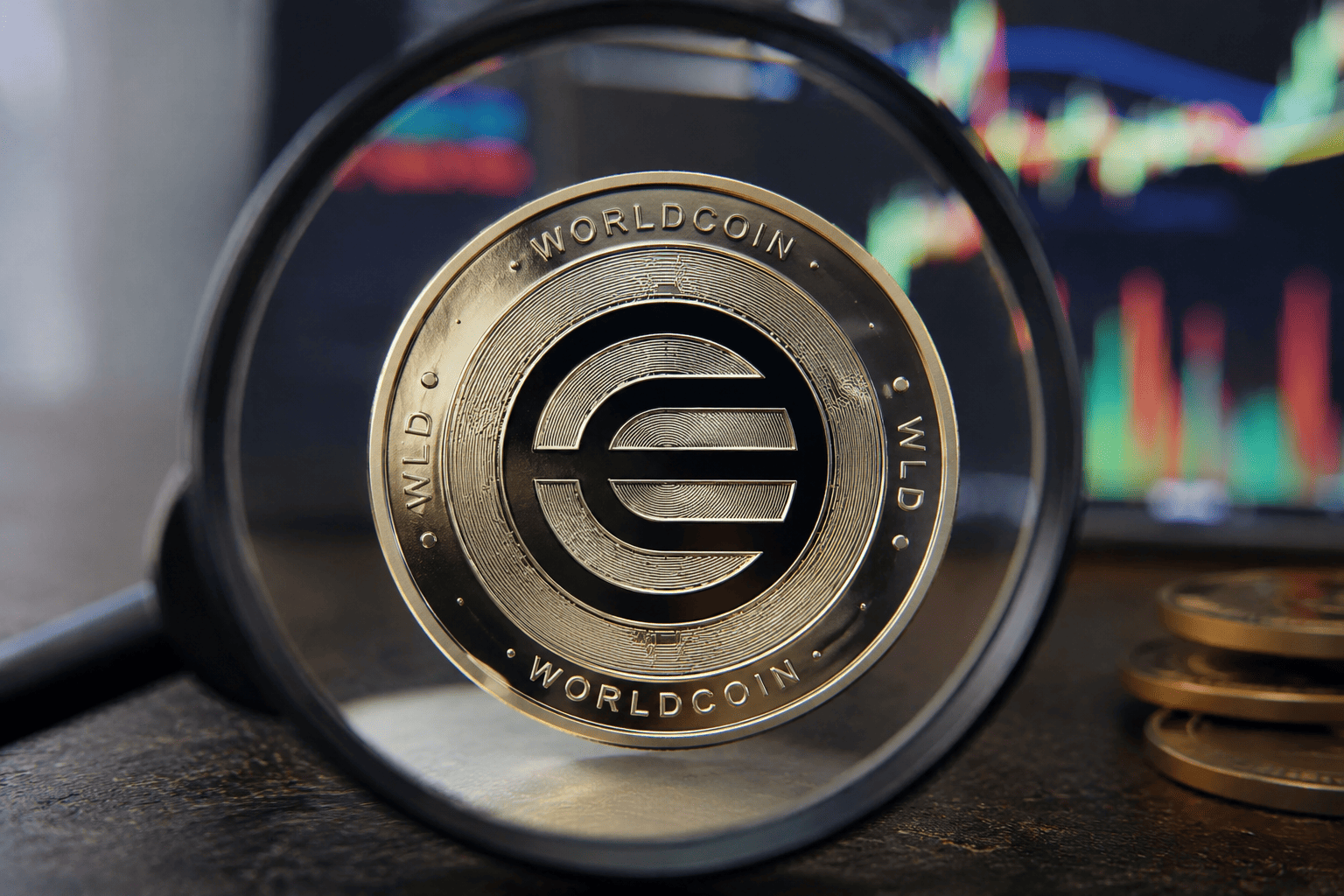 Worldcoin Surges 88% in Month, Tests Descending Triangle Apex as AI Hype Intensifies