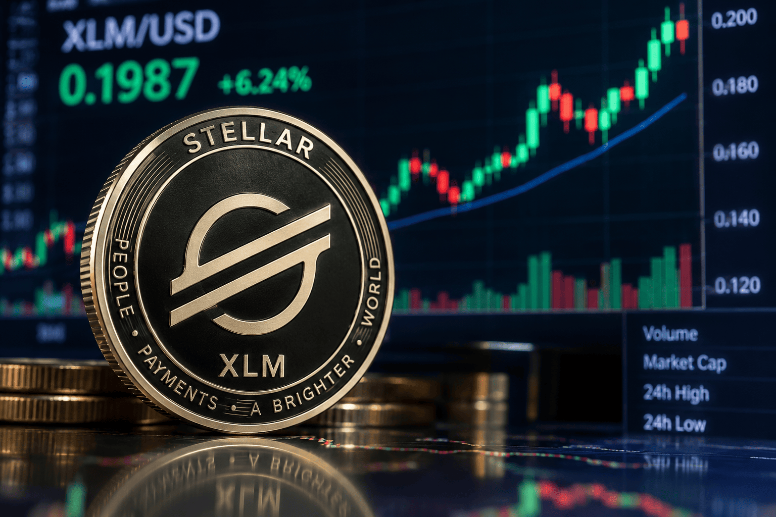 XLM climbs 6% as Stellar's Protocol 28 vote nears; $0.20 key