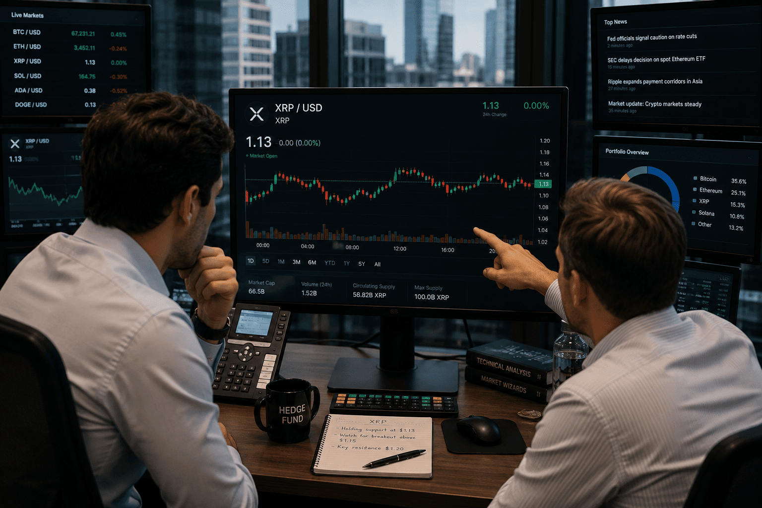 XRP Consolidates Below Key EMAs as Geopolitical Risks Cap Recovery Momentum