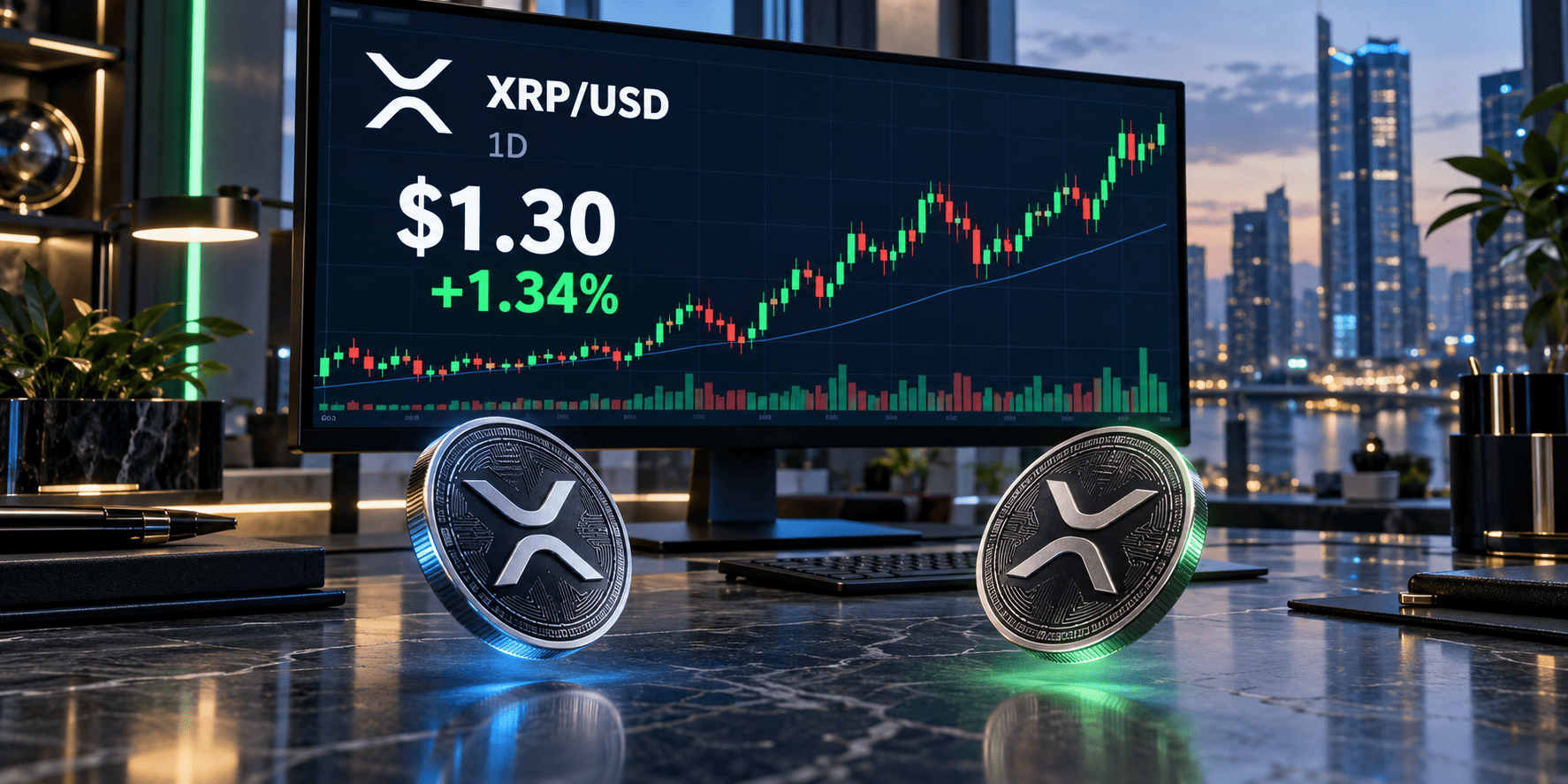 XRP Holds Near $1.30 as Derivatives Show Mixed Signals