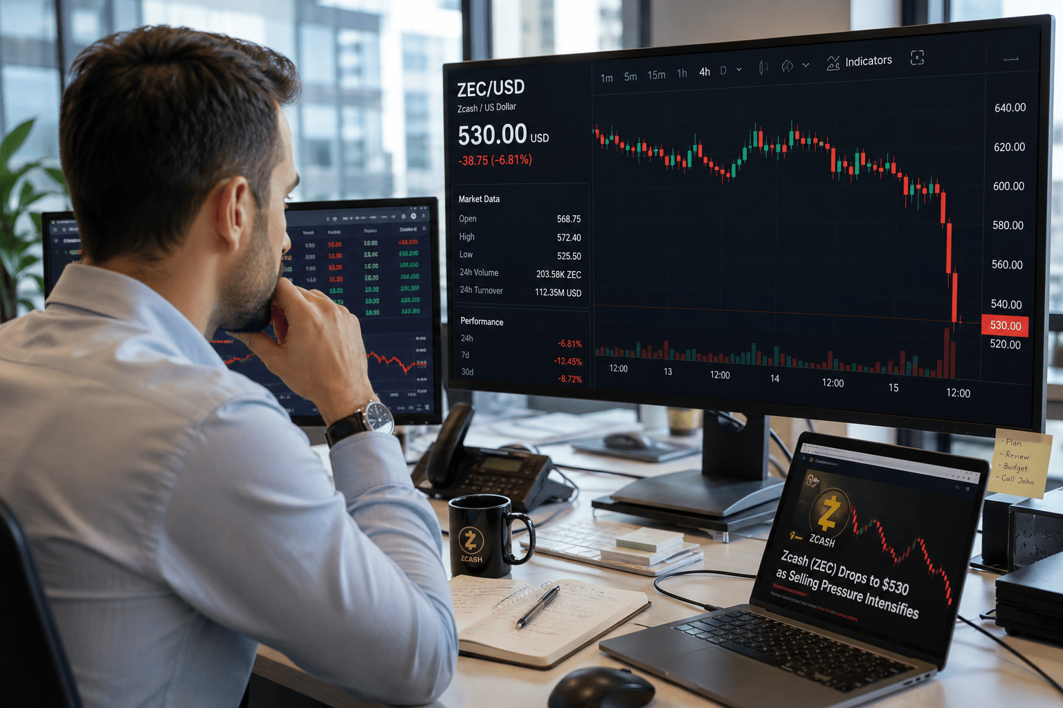 Zcash Dips to $530: Can Bullish Funding Rates Drive a Rebound to $690?