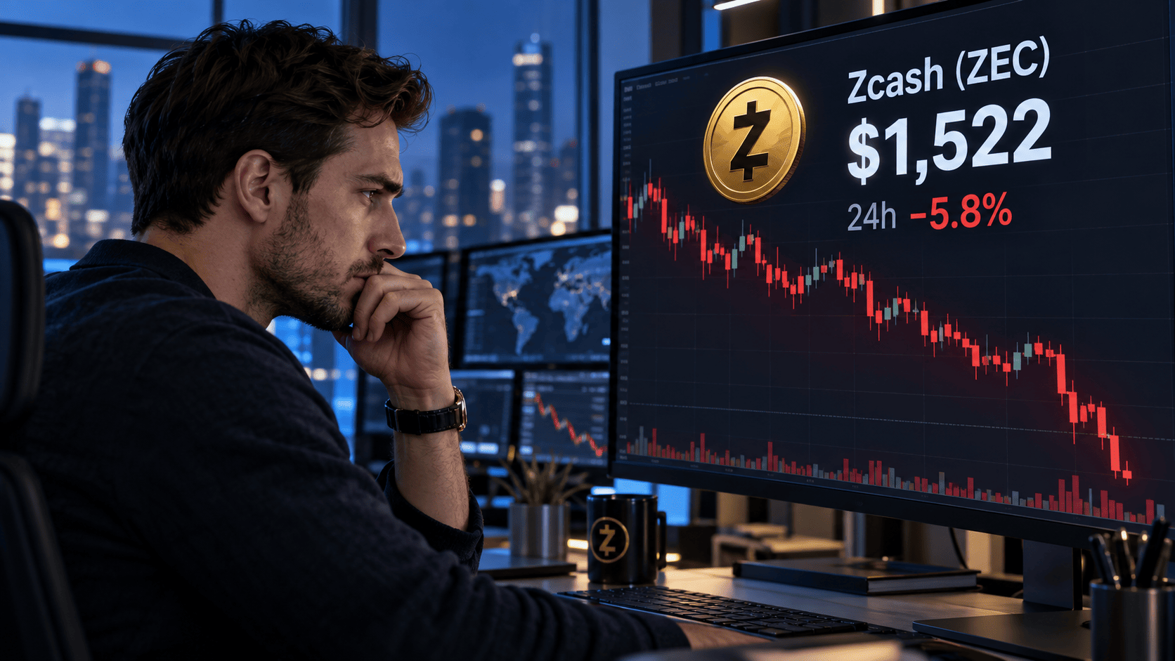 Zcash Doubles but $44M Leverage Overhang Risks 20% Drop