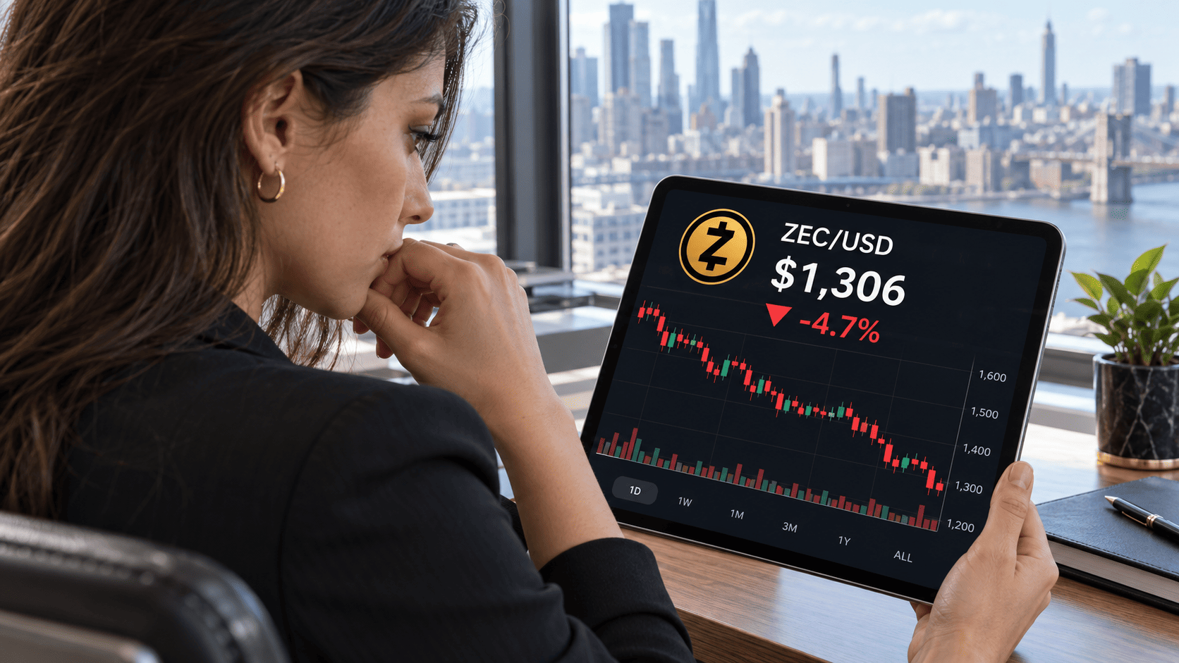 Zcash Drops 22% From September Peak as Bear Pennant Targets $1,000