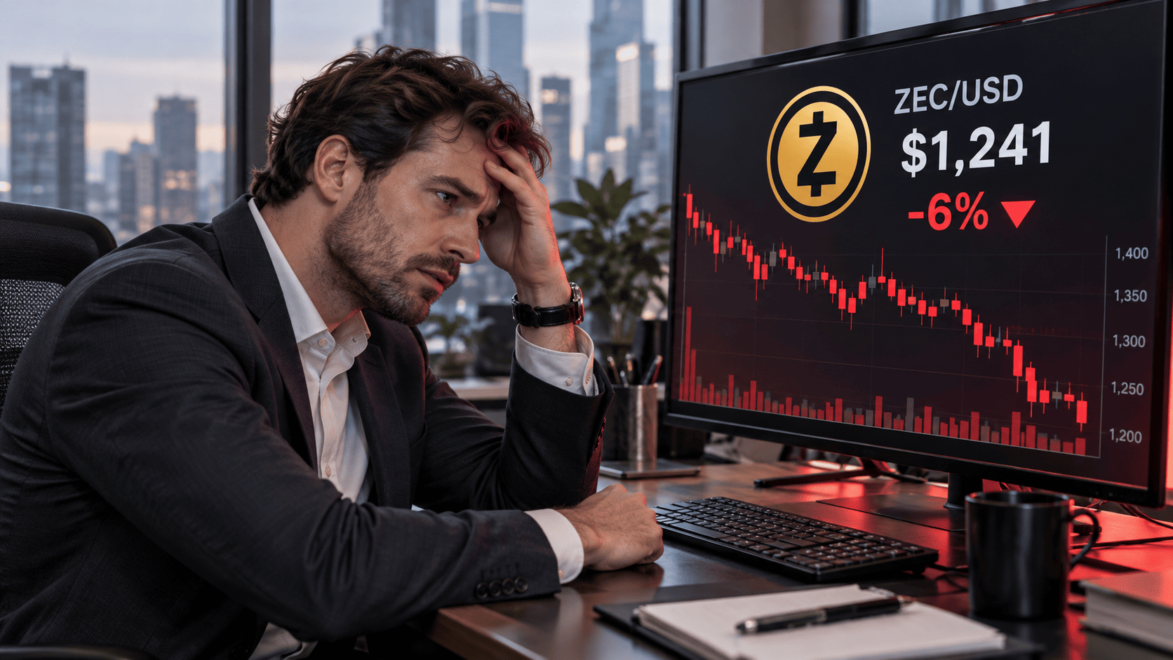Zcash Slips 16% Toward $1,050 as Grayscale ETF Outflows Persist