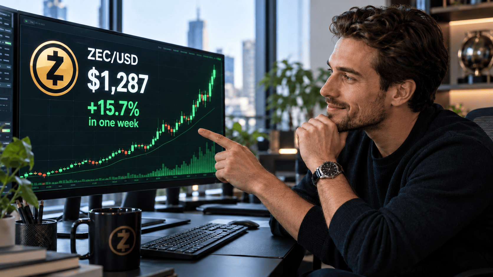 Zcash Surges Toward $1,300 as ETF Inflows and Futures Activity Rebound