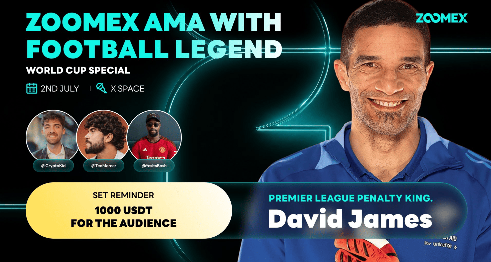 Zoomex World Cup X Space: David James on Penalty Psychology and Trading Instincts